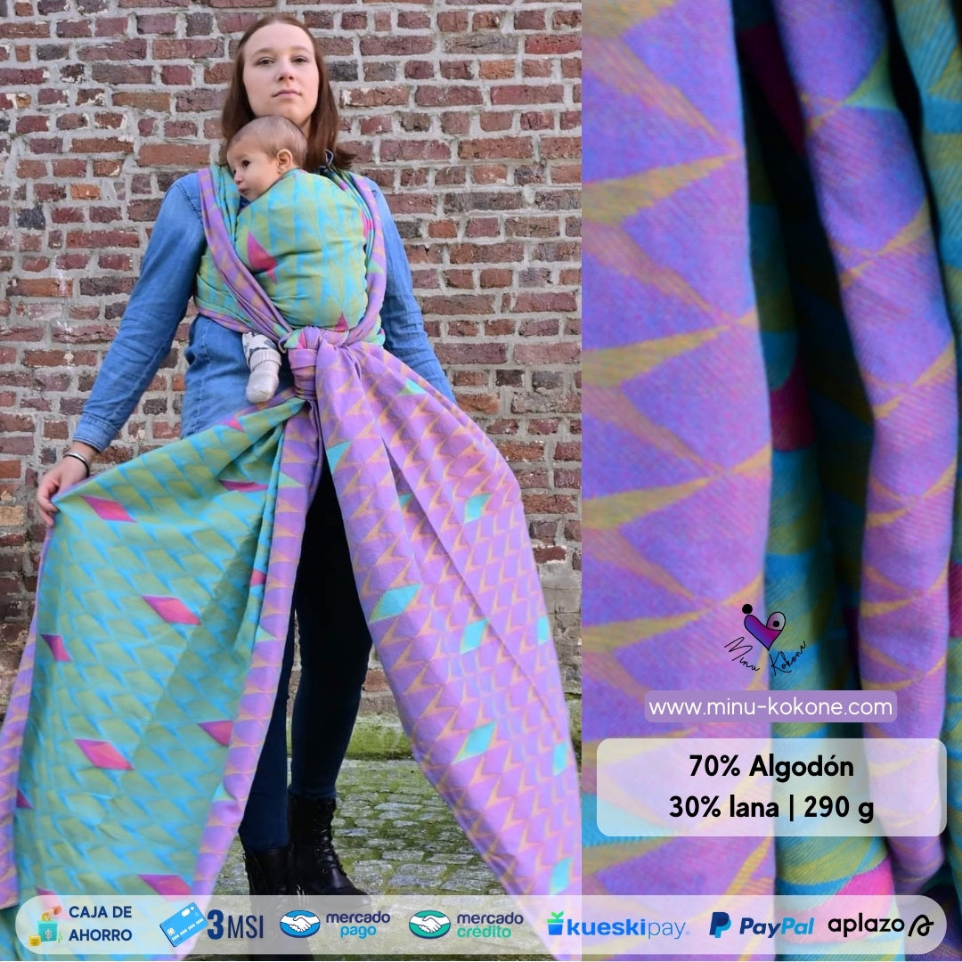 Kite - Yellow Blue Pink - Bandolera