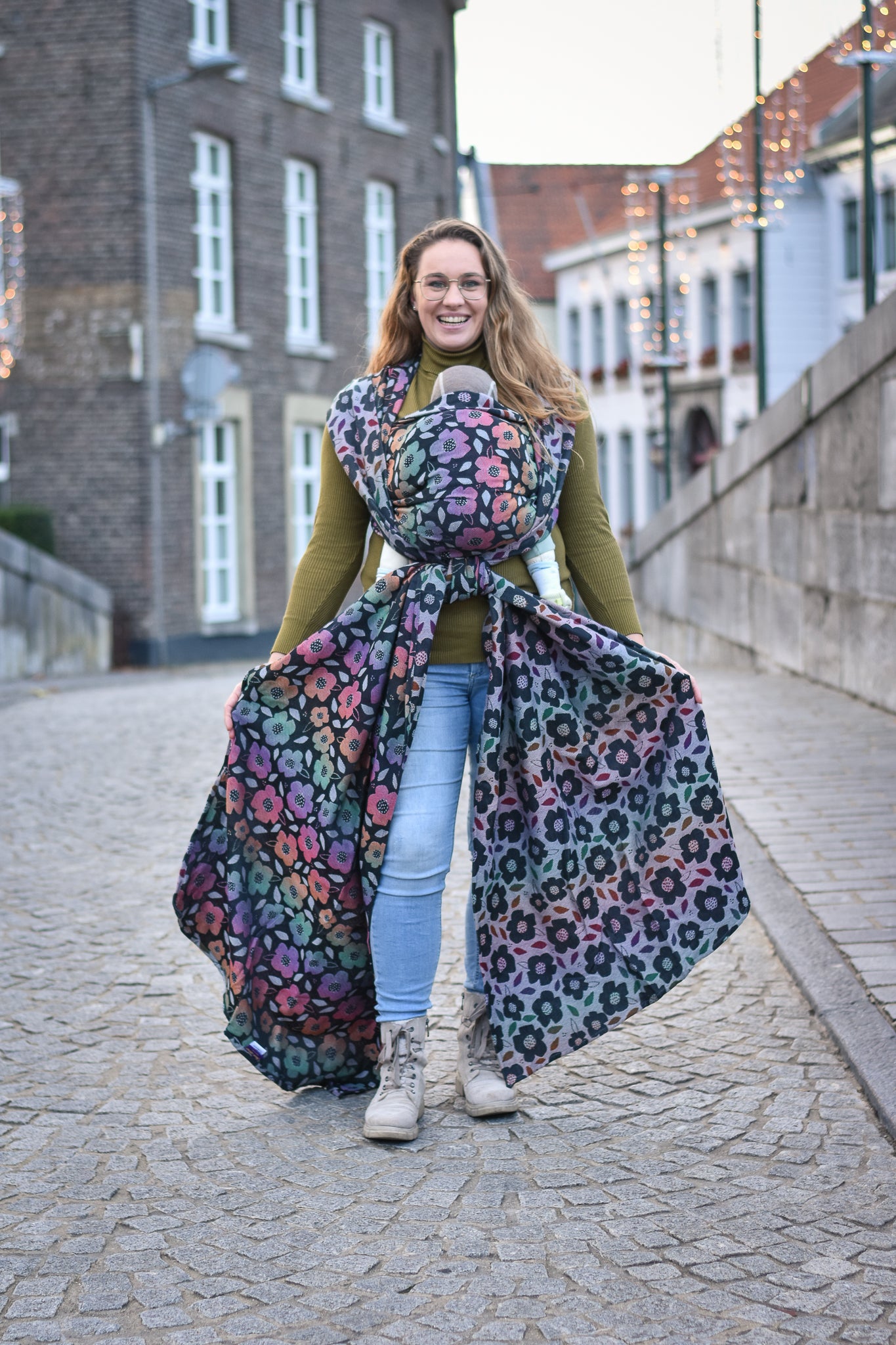 Poppy Duo Sunrise Rainbow Black Grey