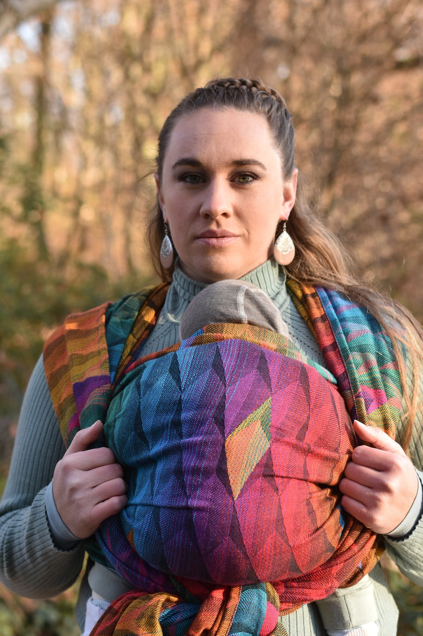 Kite - Red Green Blue Double Rainbow - Bandolera