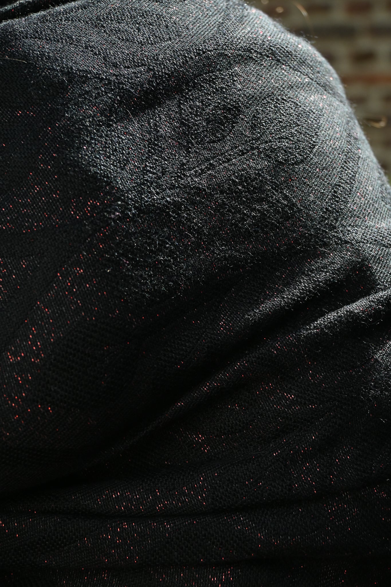 La Vita - Black Alpaca Red Glam - Bandolera