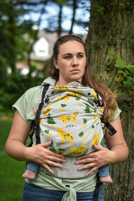 Skog Yellow Green Chenille - Hug Mochila Yaro