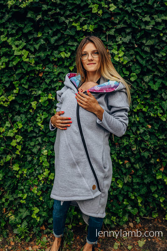 Time With Skull | Sudadera asimétrica - GRIS - PREORDEN