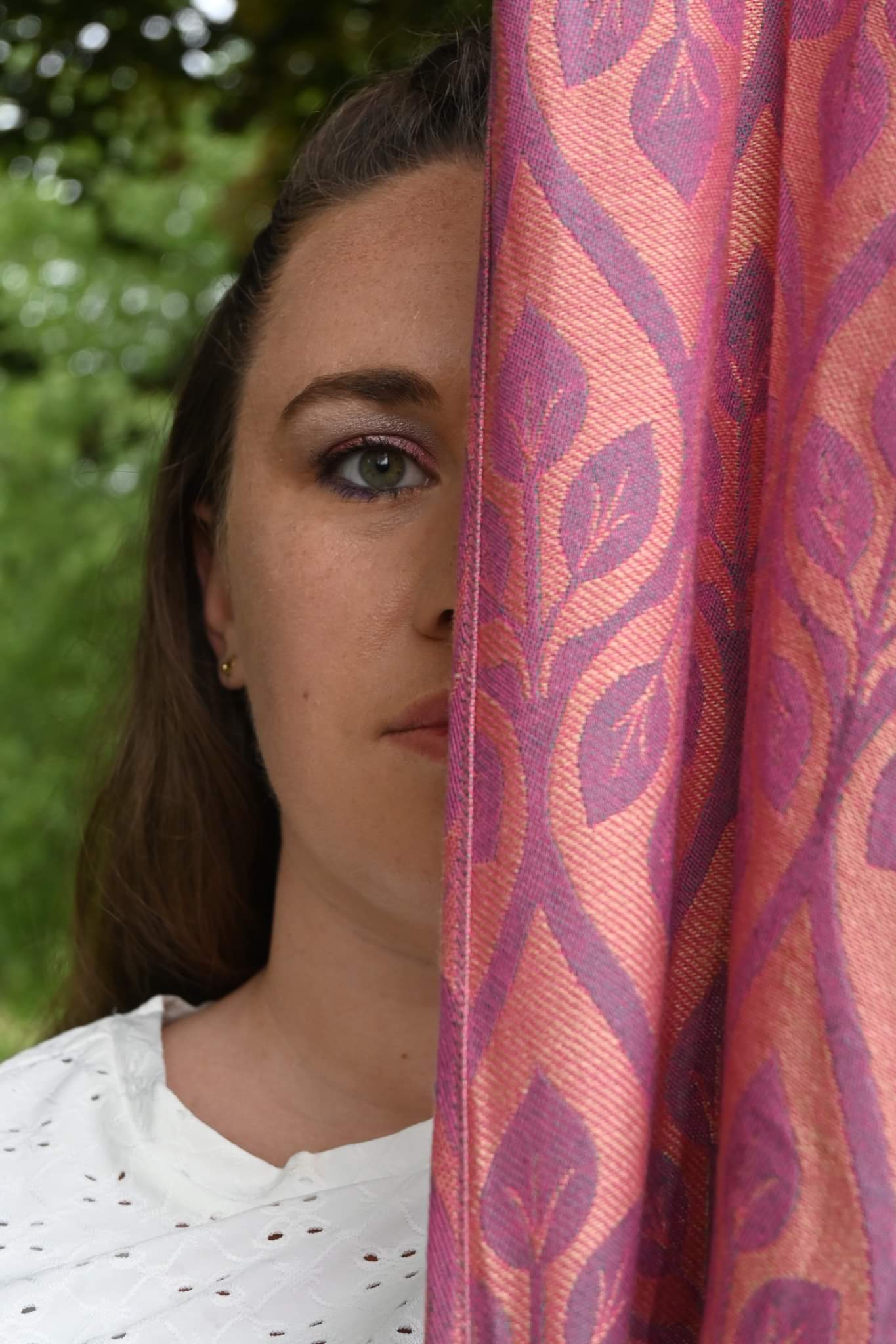 La Vita - Beige pale pink wool - Bandolera