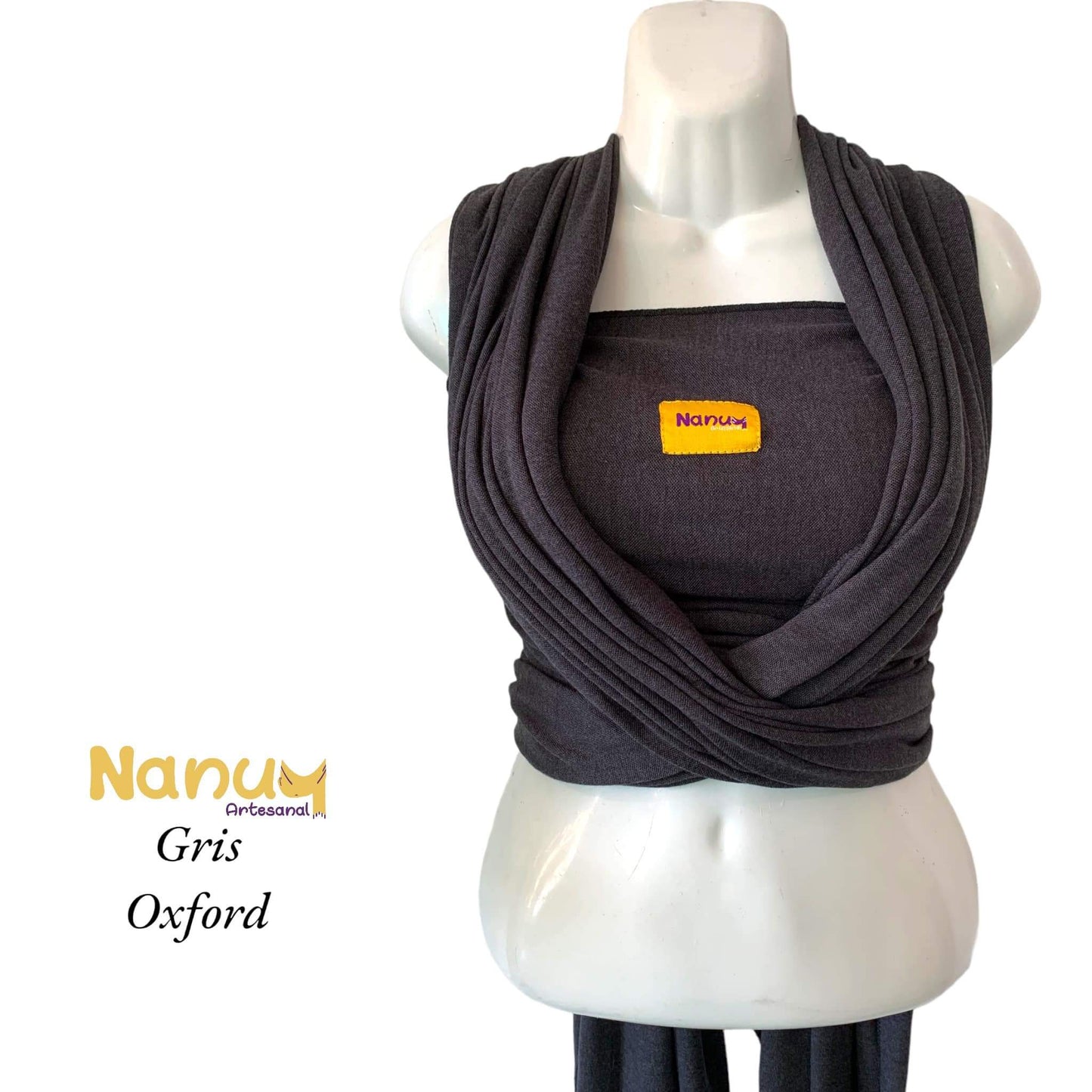 Gris Oxford - Fular Elástico