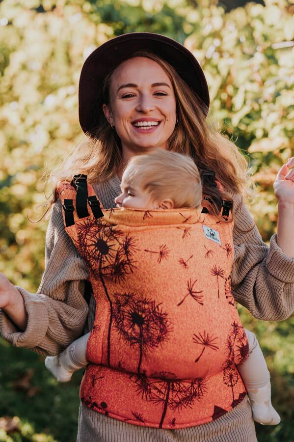 Dandelions Orange - NatiGrow - Mochila ergonómica