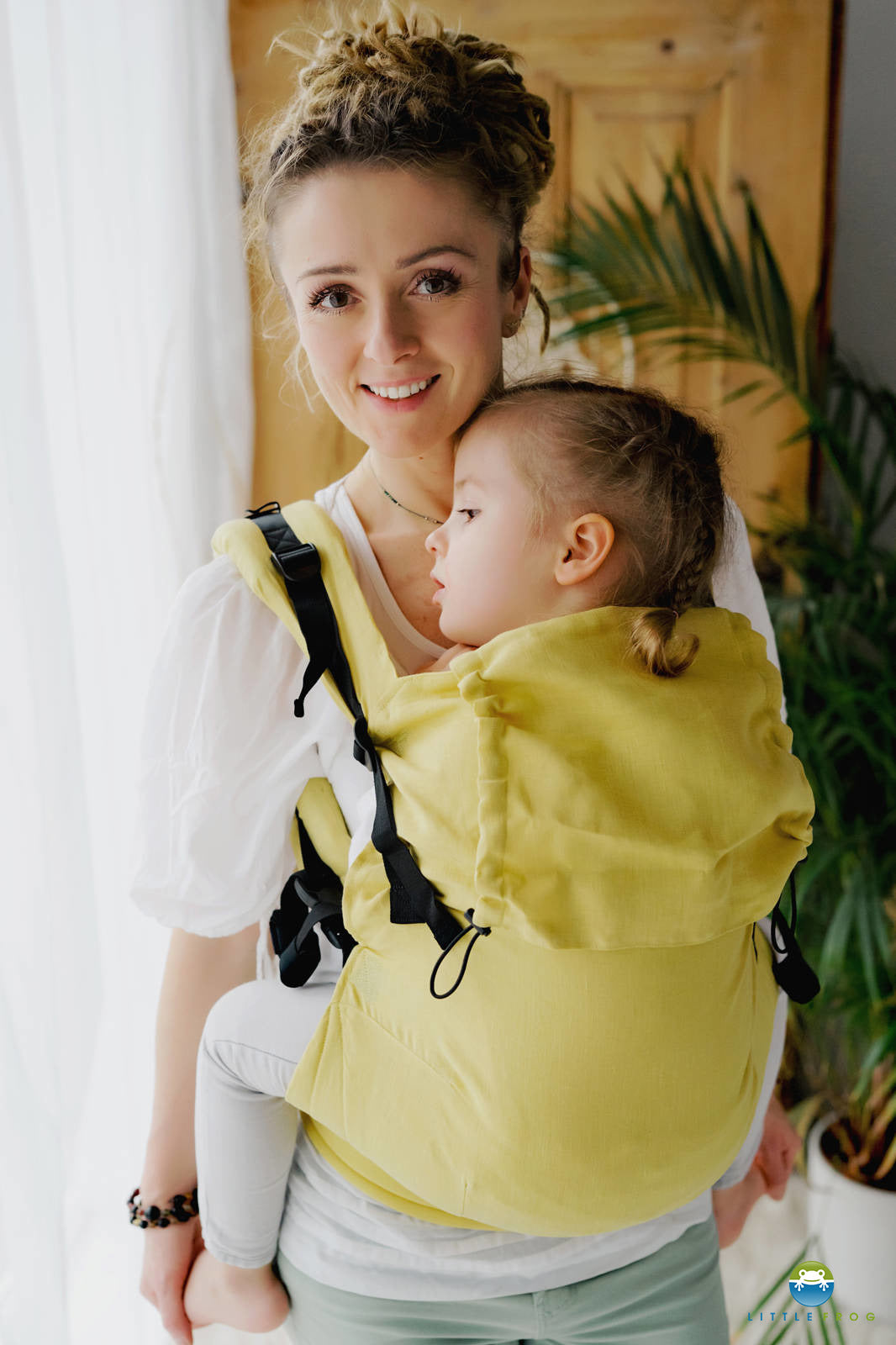 Linen Amalfi Lemons Mochila Preschoool XL