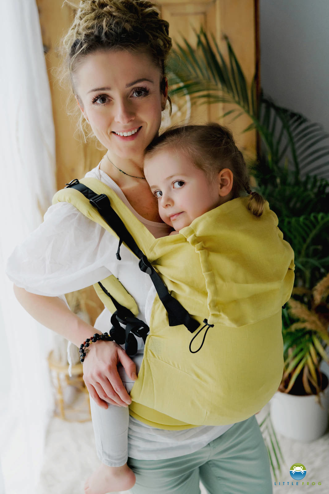 Linen Amalfi Lemons Mochila Preschoool XL