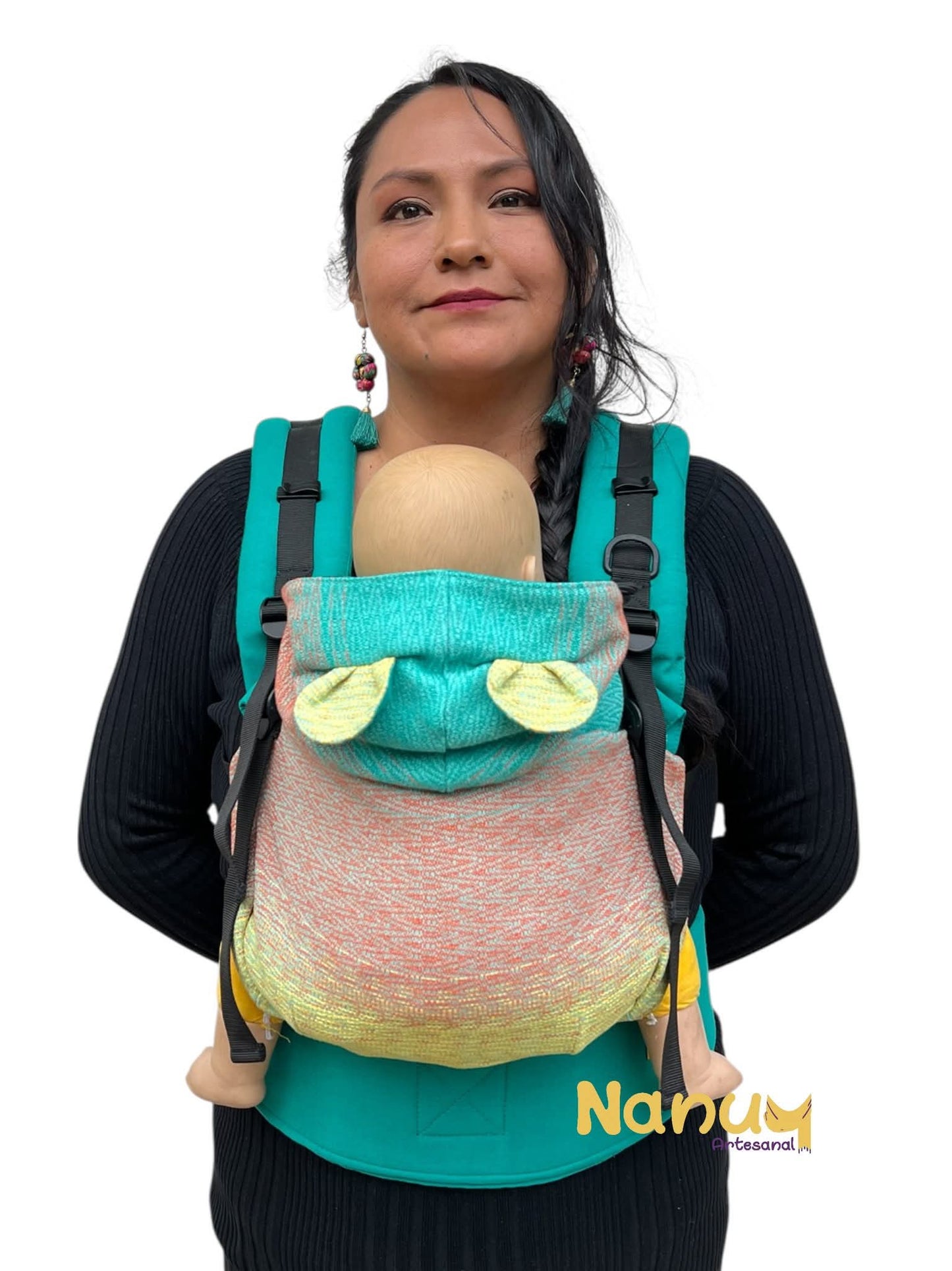 Mochila Lino con artesanal - Baby - Nanuu Artesanal