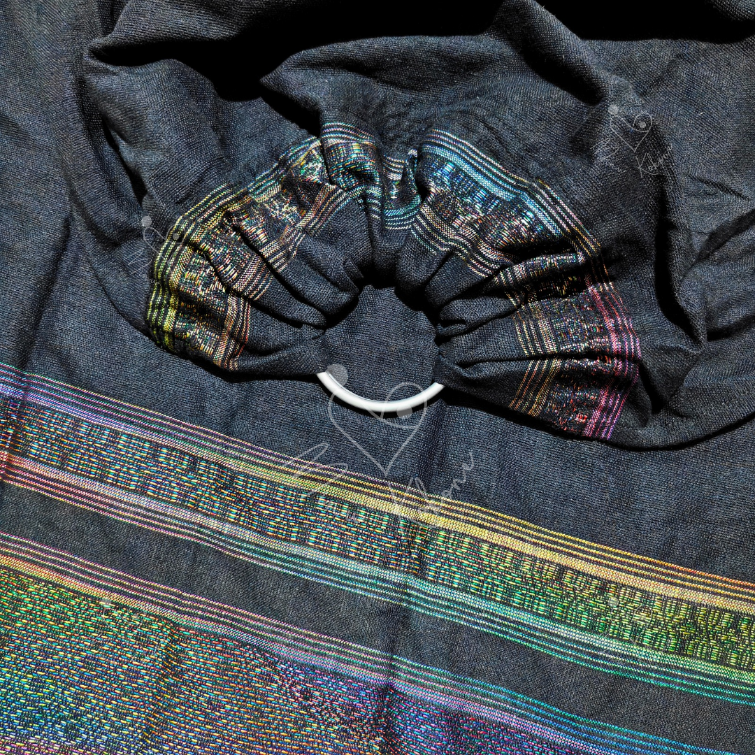 Bandolera Cenefa Arcoiris - Negra