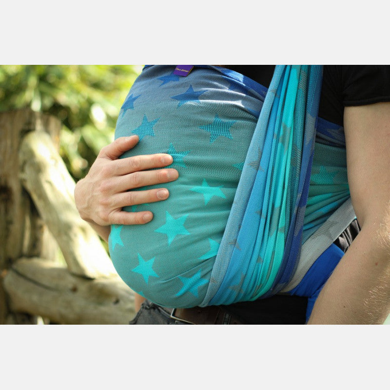 Stars Aqua Grad Grey - Bandolera