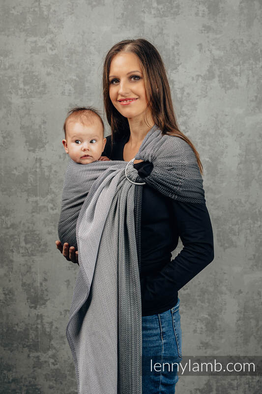 Little Herringbone Ombre Grey