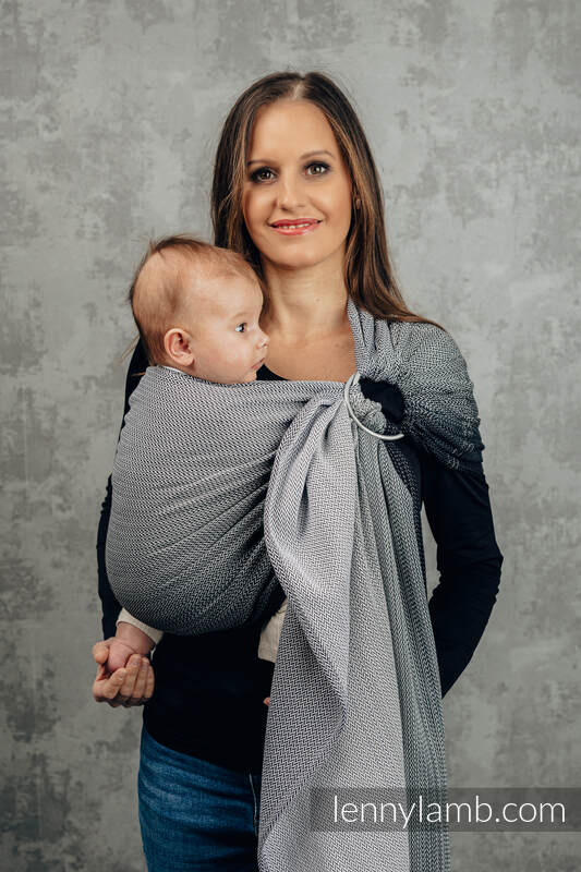 Little Herringbone Ombre Grey