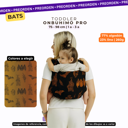 It's  Bats - Harvest Moon - Onbuhimo PRO - Toddler - PREORDEN