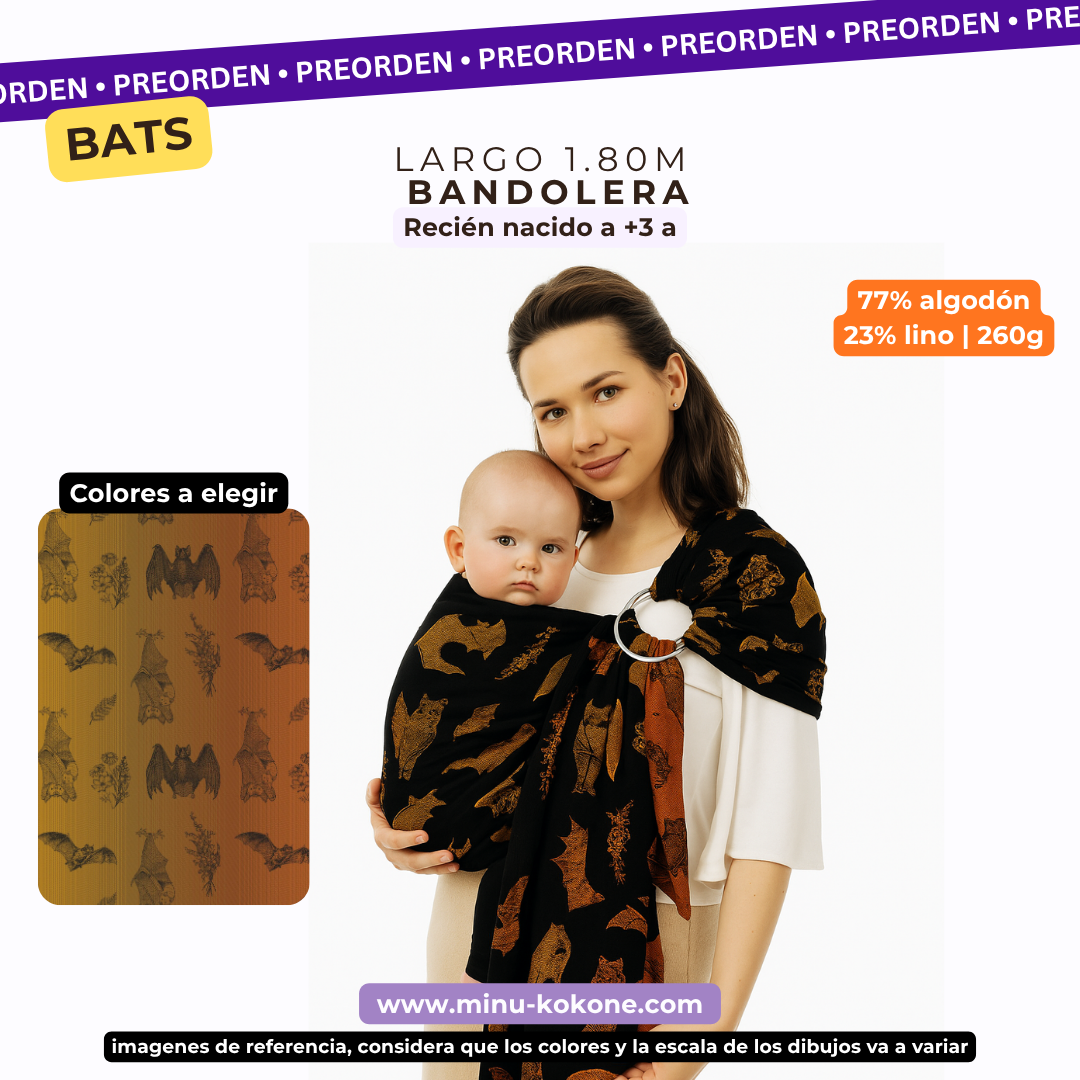 It's  Bats - Harvest Moon - Bandolera 1.80m - PREORDEN