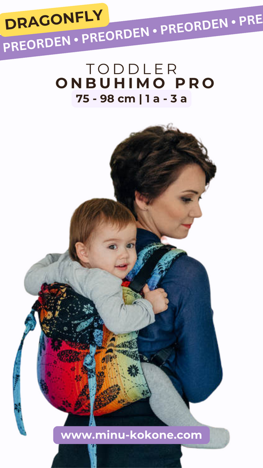 Dragonfly Rainbow Dark - Onbuhimo PRO - Toddler - PREORDEN