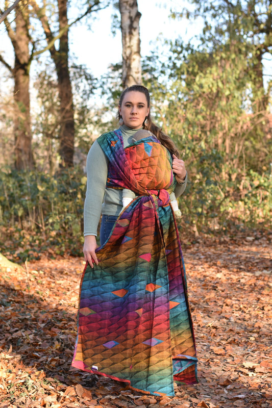 Kite - Red Green Blue Double Rainbow - Talla 6