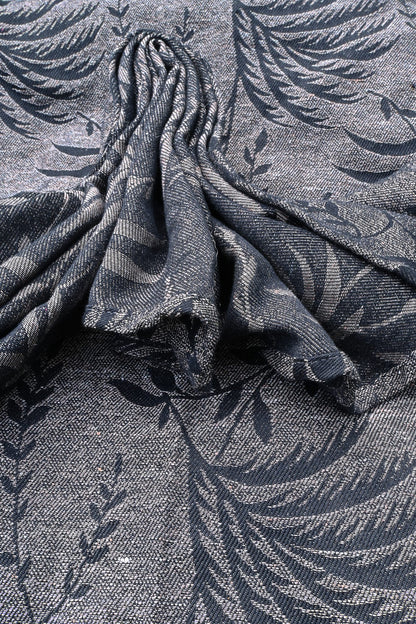 Tropical Black Origami Melange Linen