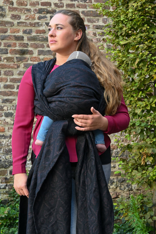 La Vita - Black Alpaca Red Glam - Bandolera
