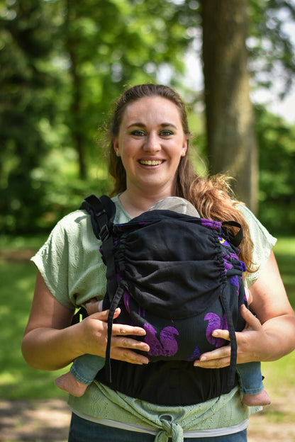 Skog Purple Black Chenille - Hug Mochila Yaro