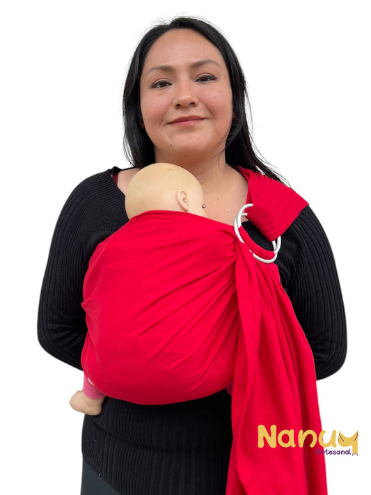 Rojo - Bandolera - Lino y algodón