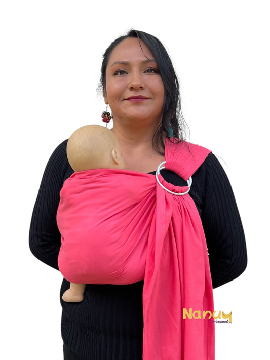 Coral - Bandolera - Lino y algodón