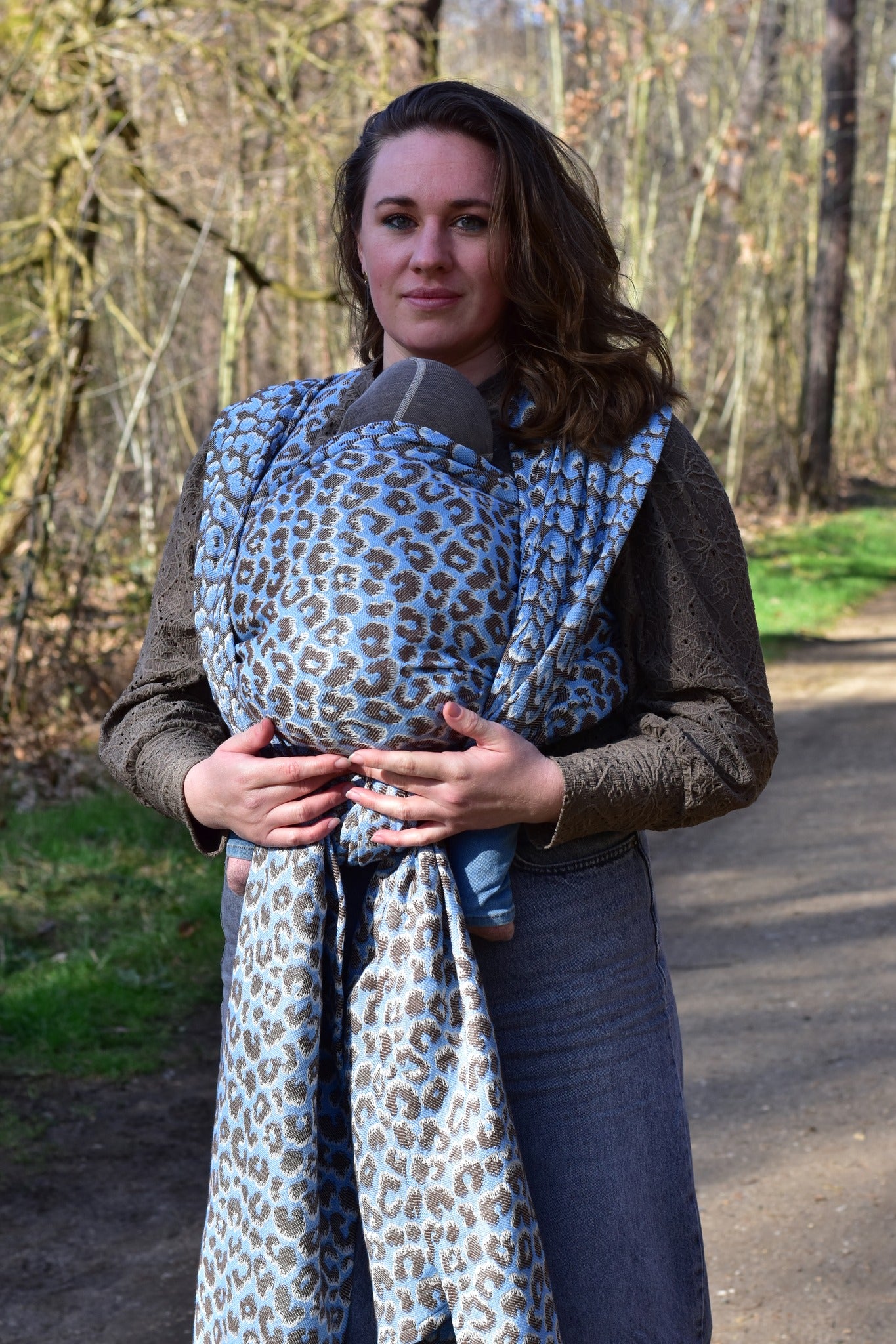 Brown Light-Blue Silk - Talla 6