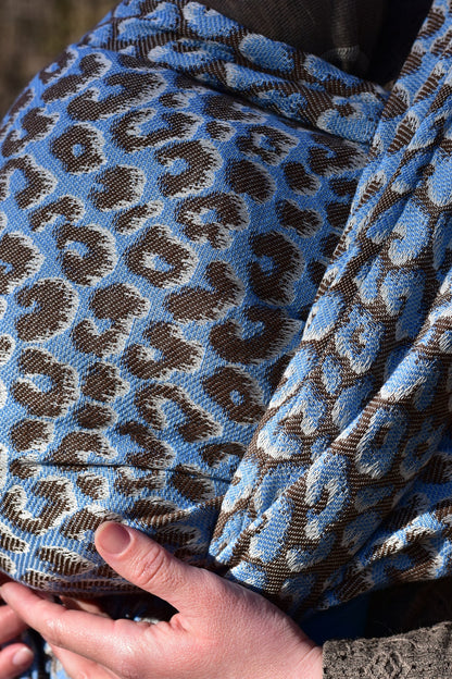 Pussycat - Brown Light-Blue Silk - Bandolera