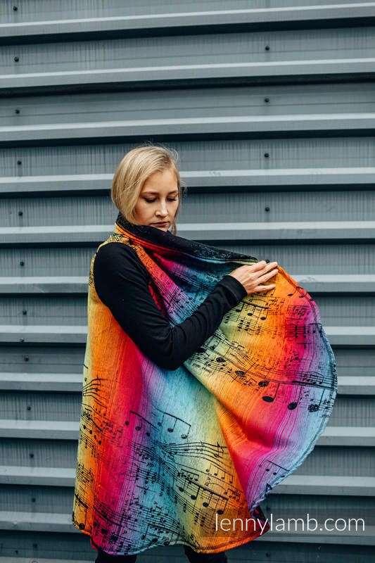 Symphony Rainbow Dark - Long Cardigan