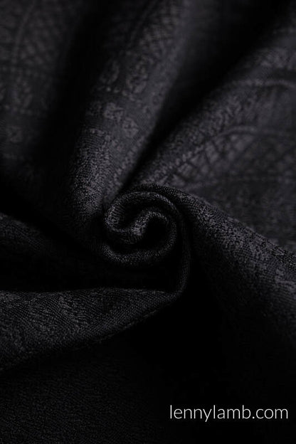 Peacock's Tail Pitch Black - Long Cardigan