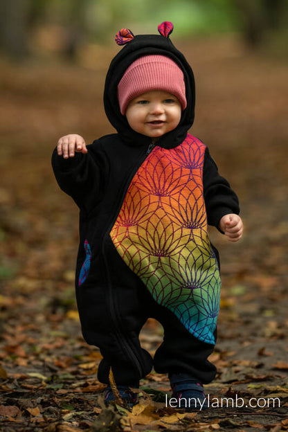 Dragonfly Rainbow Dark - Bear Romper - PREORDEN