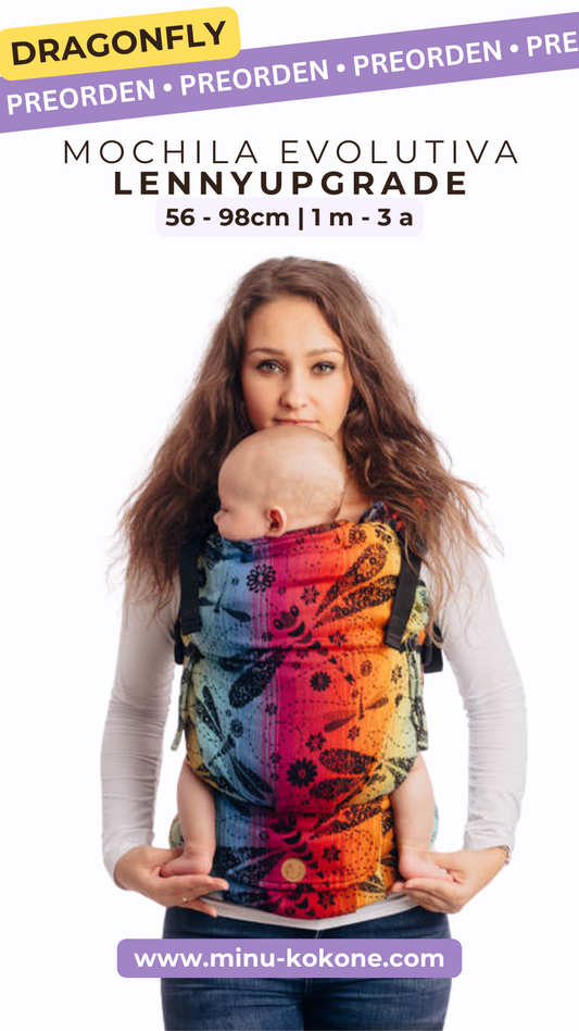 Dragonfly Rainbow Dark  LennyUpGrade - Mochila ergonómica - PREORDEN