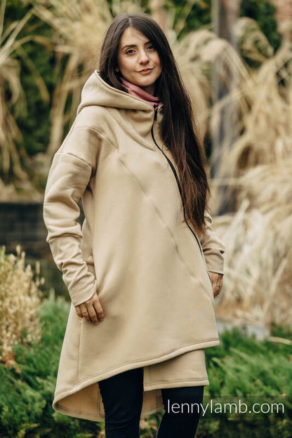 Beige with Wild Wine - Vineyard - Sudadera asimétrica