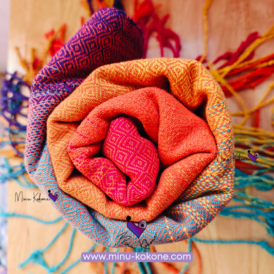 Fular - Talla 6 - Abrazo de Otoño Naranja