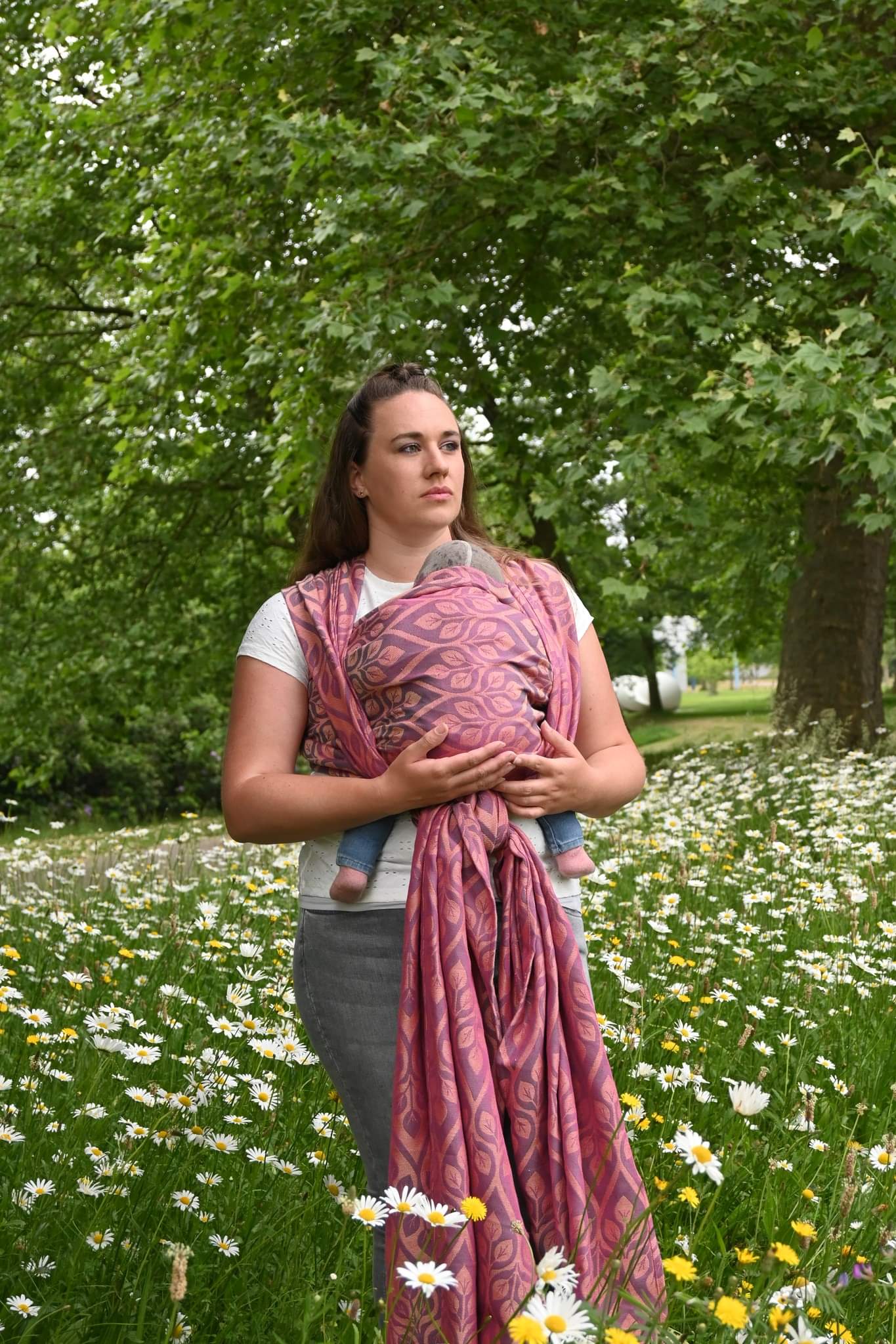 La Vita - Beige pale pink wool - Bandolera