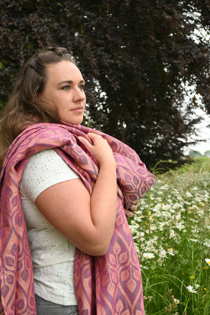 La Vita - Beige pale pink wool - Bandolera