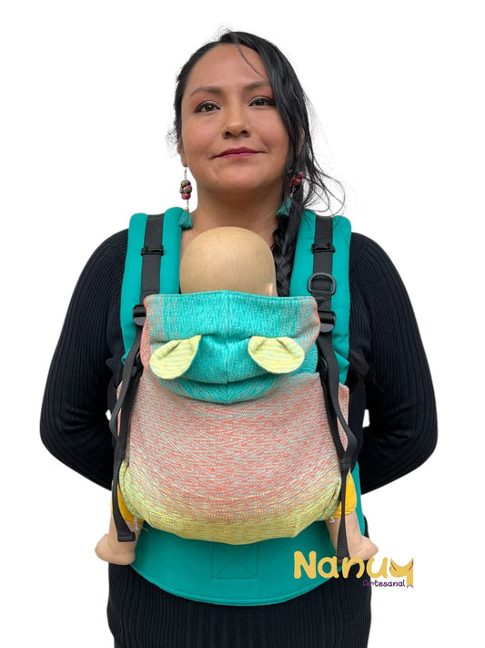 Mochila Lino con artesanal - Baby - Nanuu Artesanal