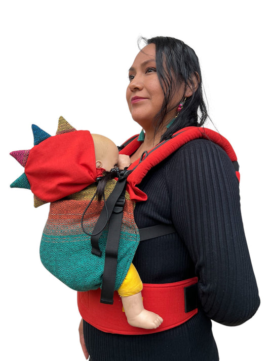 Mochila Lino con artesanal - Baby - Nanuu Artesanal