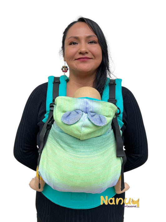 Mochila Lino con artesanal - Baby - Nanuu Artesanal