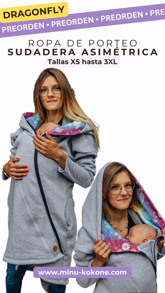 Dragonfly Rainbow Light - Sudadera asimétrica - PREORDEN
