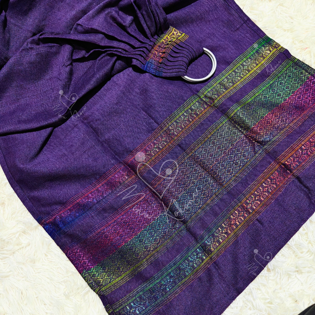 Bandolera Cenefa Arcoiris - Morado
