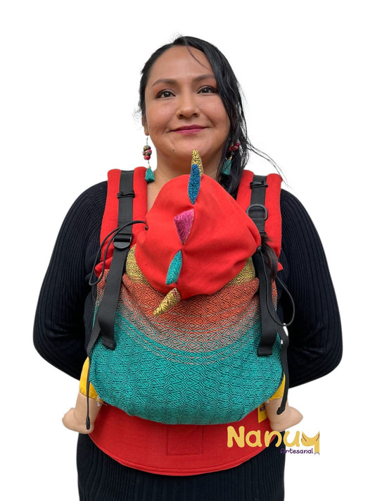 Mochila Lino con artesanal - Baby - Nanuu Artesanal
