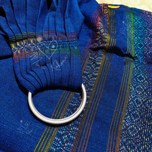 Bandolera Cenefa Arcoiris - Azul