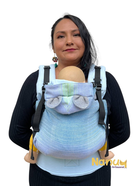 Mochila Lino con artesanal - Baby - Nanuu Artesanal