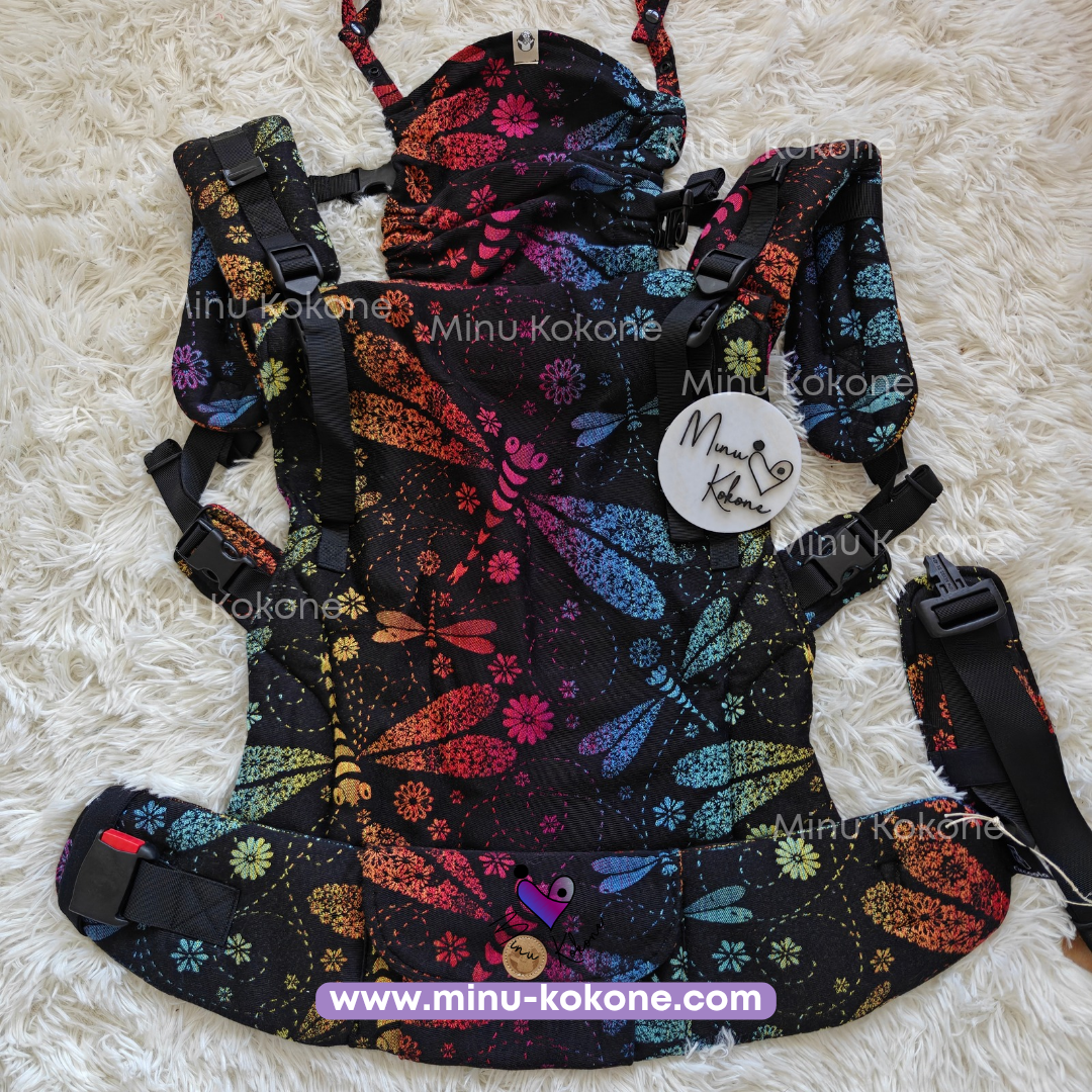 Dragonfly Rainbow Dark - LennyPreschool - reverso