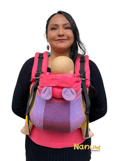 Mochila Lino con artesanal - Baby - Nanuu Artesanal