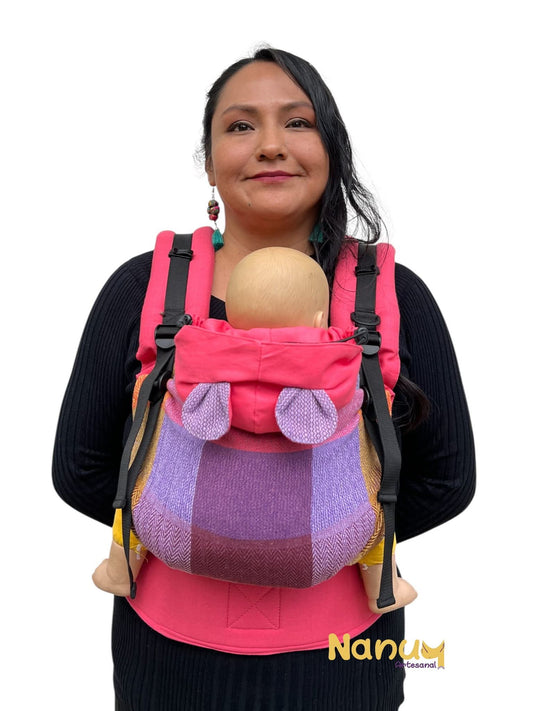 Mochila Lino con artesanal - Baby - Nanuu Artesanal