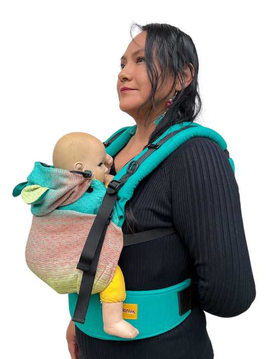 Mochila Lino con artesanal - Baby - Nanuu Artesanal