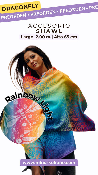Dragonfly Rainbow Light - Shawl - PREORDEN