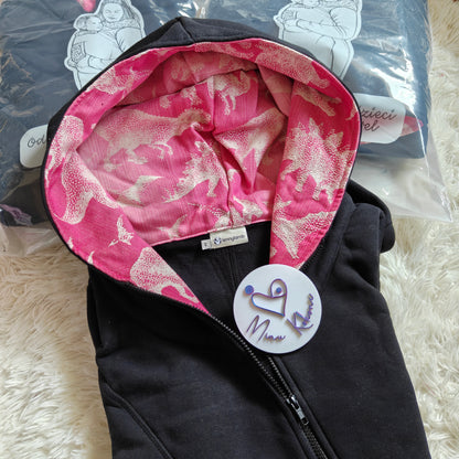 Jurassic Princess | Sudadera asimétrica - NEGRA