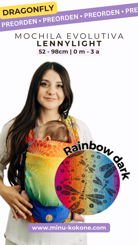 Dragonfly Rainbow Dark - LennyLight - Mochila Ergonómica  - PREORDEN